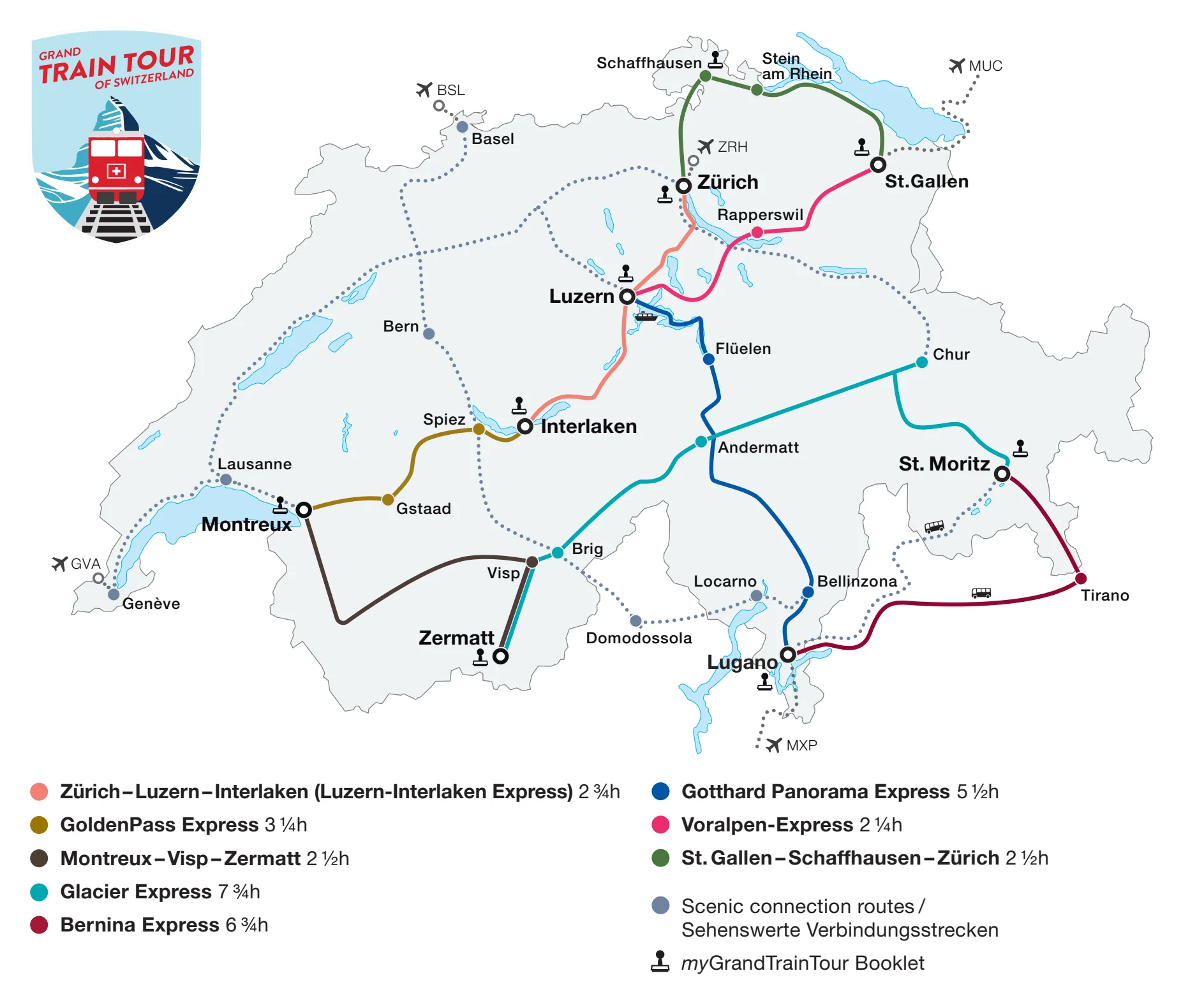 Explore The Grand Train Tour of Switzerland with 8 Scenic Routes Traveller Media