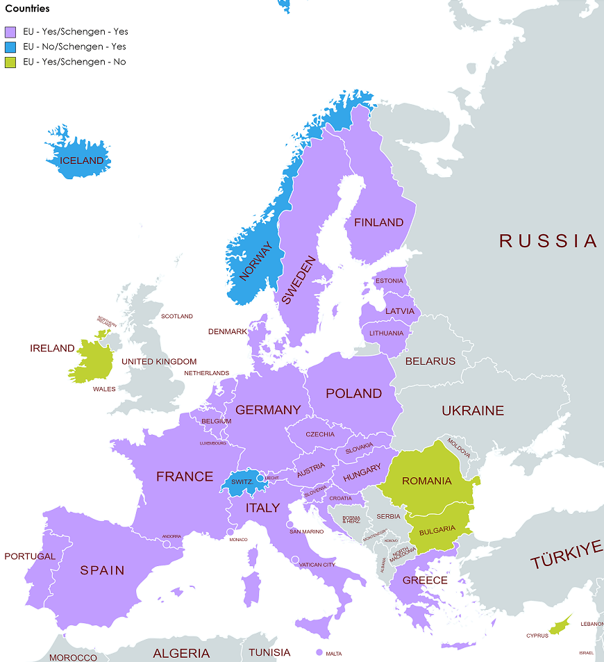 List of Countries in Schengen Area